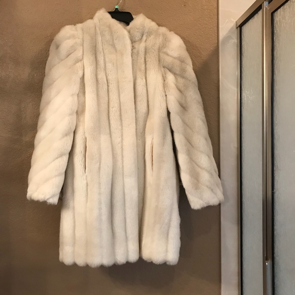 Jordache Cream Fur Coat